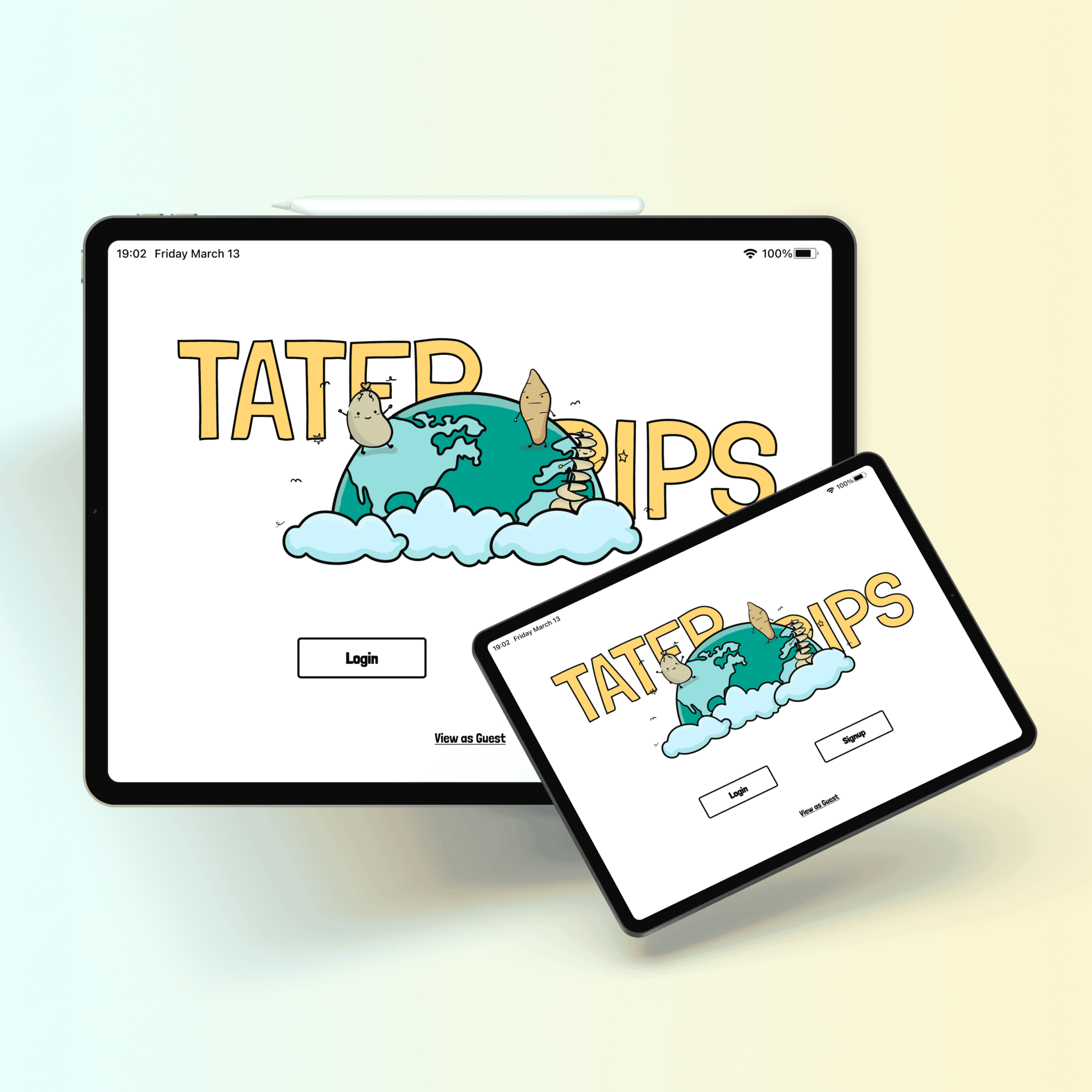 Tater Trip App Screenshot
