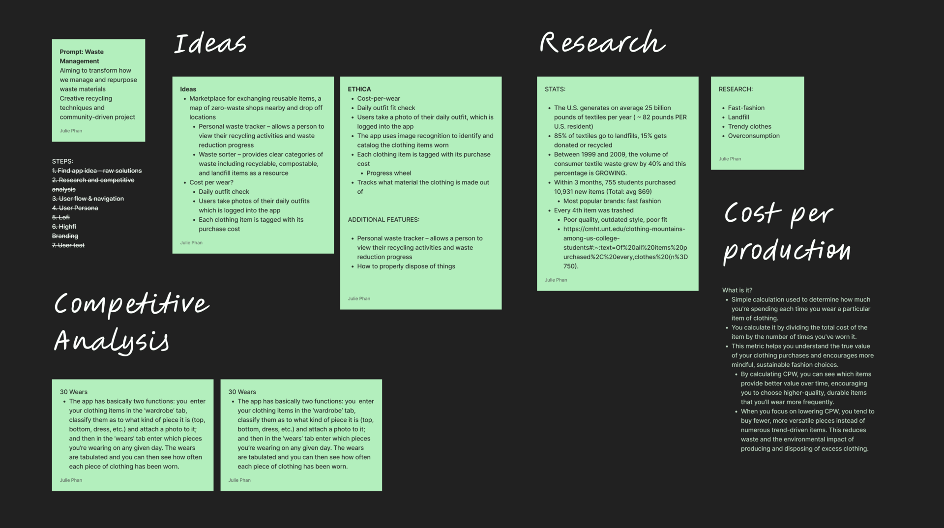 Design Process Thoughts